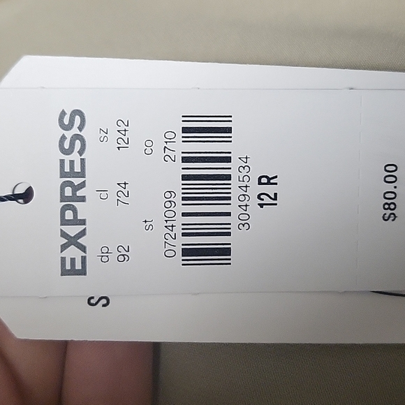 Express Supersoft Twill Pants - NWT - Midrise Boot - tan - 12 R - Picture 6 of 6